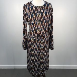 Multicolor Patterned Women's Dress